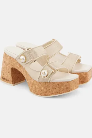 Jimmy Choo Plateausandalen Fayence 95