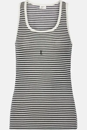 Saint Laurent Top Cassandre aus Baumwoll-Jersey
