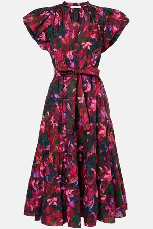 ULLA JOHNSON Midikleid Ottilie aus Baumwolle