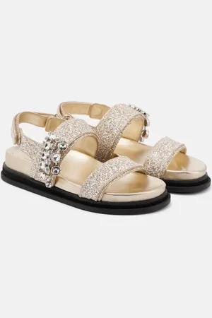Jimmy Choo Sandalen Verity mit Glitter und Kristallen