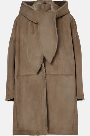 The Row Wendbarer Mantel Parnasse aus Veloursleder und Shearling
