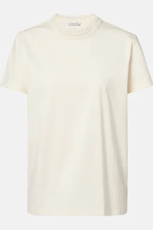 Moncler T-Shirt aus Baumwolle mit Spitze