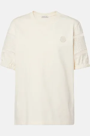Moncler T-Shirt aus Baumwolle mit Spitze