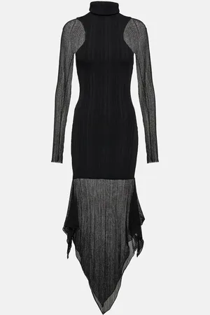 MUGLER Midikleid aus Rippstrick