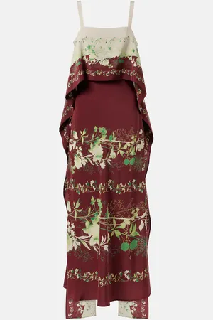 La DoubleJ Maxikleid aus Crêpe de Chine aus Seide