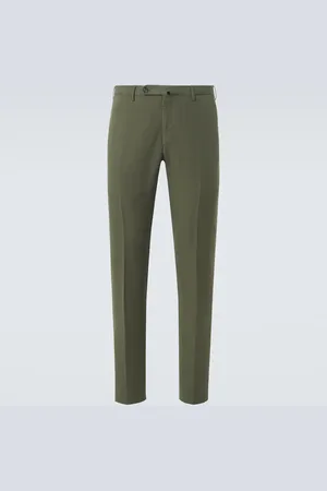 SLOWEAR Gerade Hose aus Leinen und Baumwolle