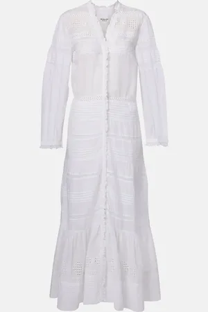 Marant Etoile Maxikleid Daniva aus Baumwolle mit Spitze