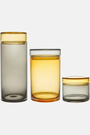 POLSPOTTEN Set Caps & Jars aus drei Aufbewahrungsgefäßen