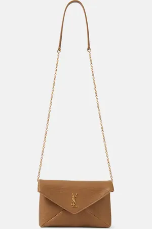 Saint Laurent Clutch Cassandre aus Leder