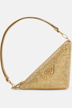 Prada Schultertasche Triangle Mini aus Satin