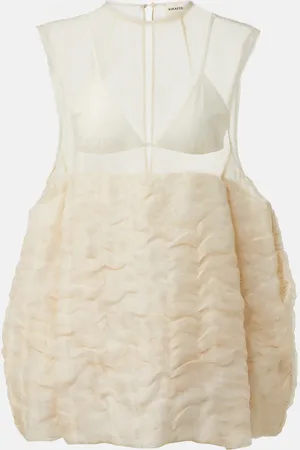 Khaite Minikleid Blair aus einem Leinengemisch