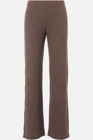 Leset Weite Mid-Rise-Hose Lauren
