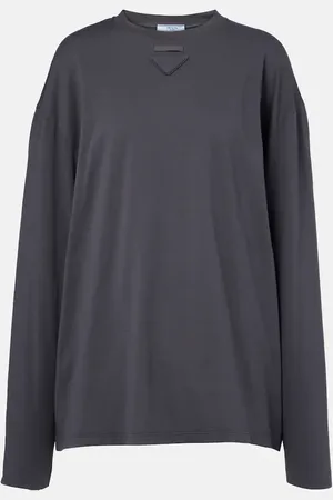 Prada Oversize-Top aus Baumwolle