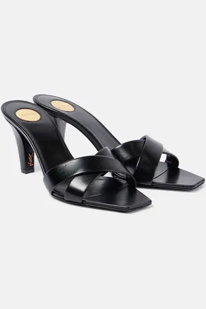 Saint Laurent Pantoletten Jill 75 aus Leder