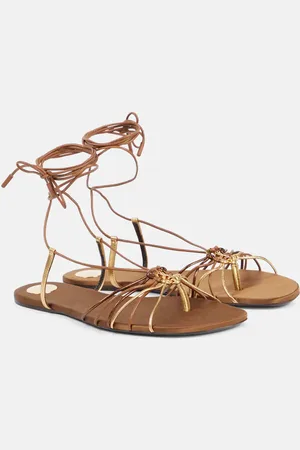 Saint Laurent Sandalen Babylone Cassandre aus Leder