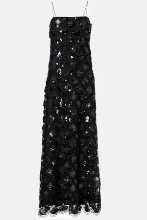 ROTATE Maxikleid mit Pailletten