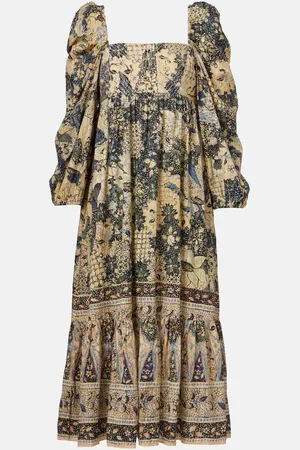 ULLA JOHNSON Maxikleid Natilda aus einem Baumwollgemisch