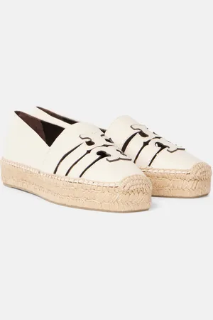 Tory Burch Espadrilles Ines Double T aus Leder