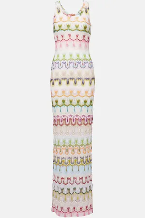 Missoni Maxikleid aus Häkelstrick