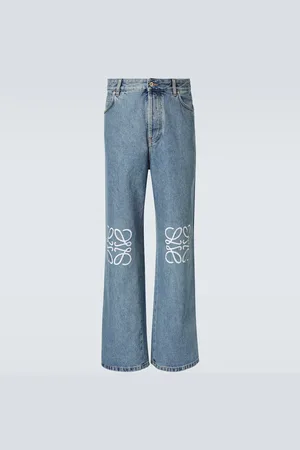 Loewe Wide-Leg Jeans Anagram