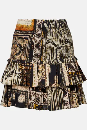 Marant Etoile Bedruckter Minirock Naomi aus Baumwolle