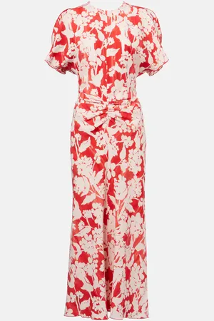 Victoria Beckham Bedrucktes Midikleid