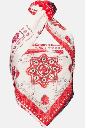 Marant Etoile Bedrucktes Top Feyza aus Baumwolle