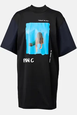 Plan C Minikleid aus Baumwolle