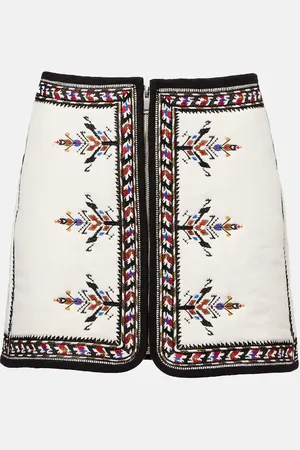 Marant Etoile Bestickter Minirock Zeria aus Baumwolle
