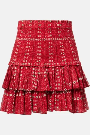 Marant Etoile Bedruckter Minirock Naomi aus Baumwolle