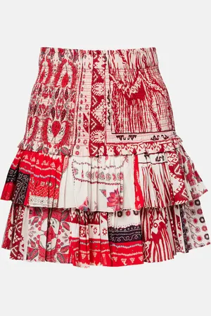 Marant Etoile Bedruckter Minirock Naomi aus Baumwolle