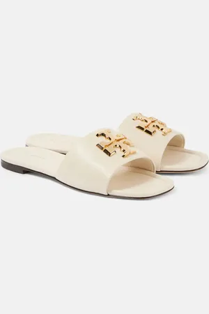 Tory Burch Pantoletten Eleanor T Monogram aus Leder