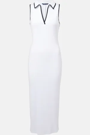 VERONICA BEARD Polokleid Darien aus einem Baumwollgemisch