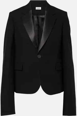 Loewe Blazer aus Wolle mit Satin