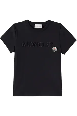 Moncler Besticktes T-Shirt aus Baumwoll-Jersey