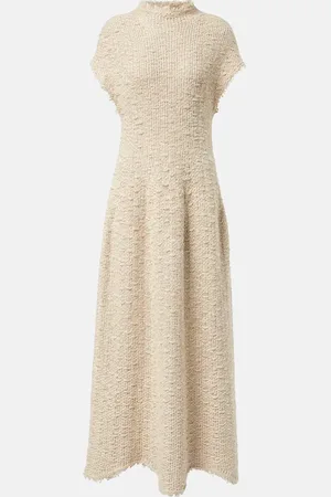 Khaite Maxikleid Ema aus Hanf und Seide