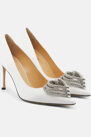Mach & Mach Verzierte Pumps Triple Heart aus Satin