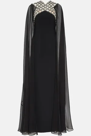 Jenny Packham Verzierte Robe Natalie aus Crêpe