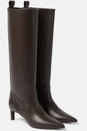 Brunello Cucinelli Verzierte Stiefel aus Leder