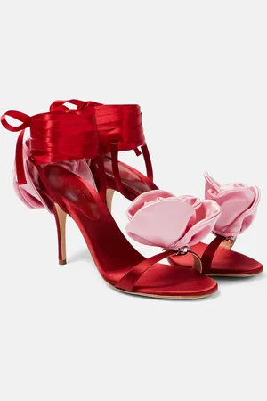 MAGDA BUTRYM Verzierte Sandalen aus Satin
