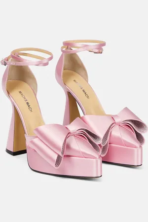 Mach & Mach Verzierte Plateau-Pumps Le Cadeau aus Satin