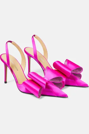 Mach & Mach Slingback-Pumps Le Cadeau 95 aus Satin