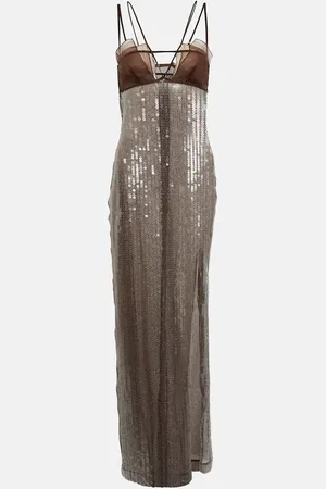 Nensi Dojaka Robe mit Pailletten