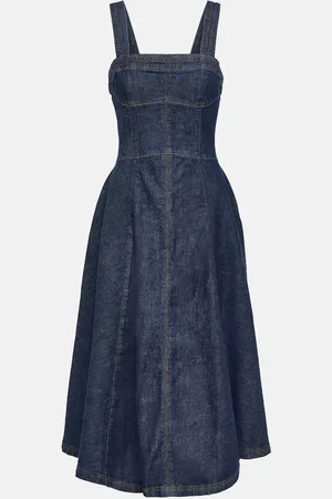 Simkhai Midikleid Cici aus Denim