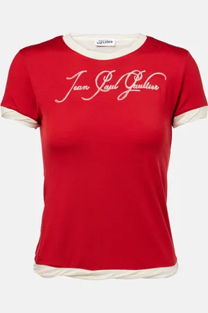 Jean Paul Gaultier Bedrucktes T-Shirt aus Jersey