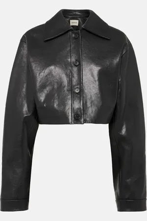 Khaite Cropped-Lederjacke Sue