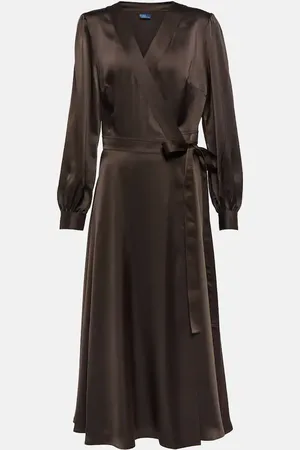 Ralph Lauren Wickelkleid aus Satin
