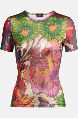Etro T-Shirt aus Lamé