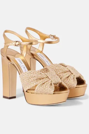 Jimmy Choo Plateausandalen Heloise 120 aus Leder