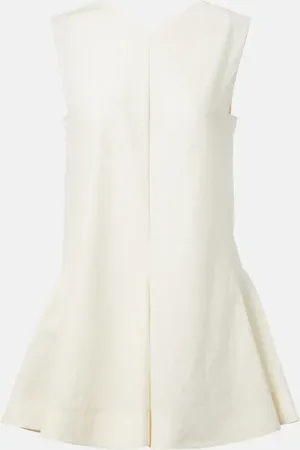 Khaite Minikleid Mel aus Seide und Baumwolle